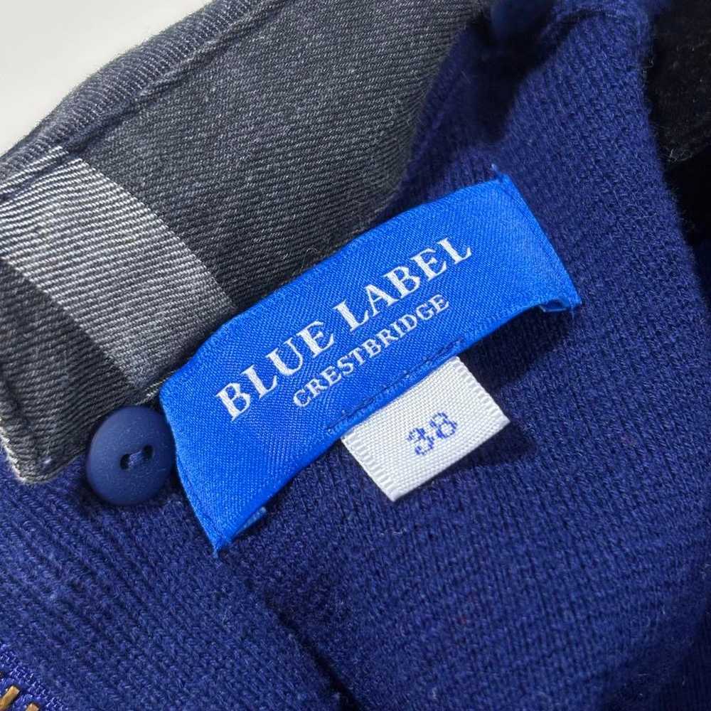 Blue Label Crestbridge Collared Knit Dress Blue S… - image 12