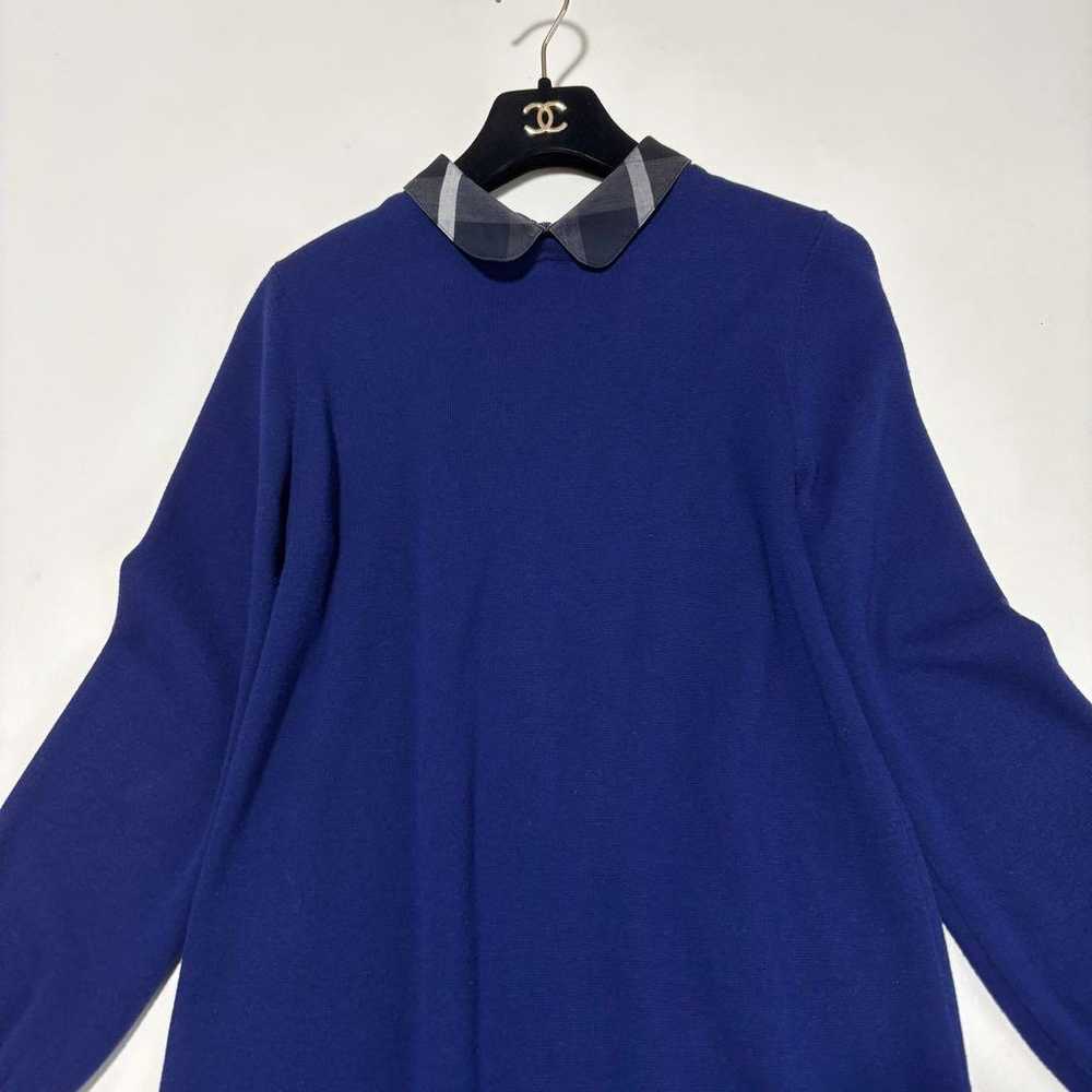 Blue Label Crestbridge Collared Knit Dress Blue S… - image 2