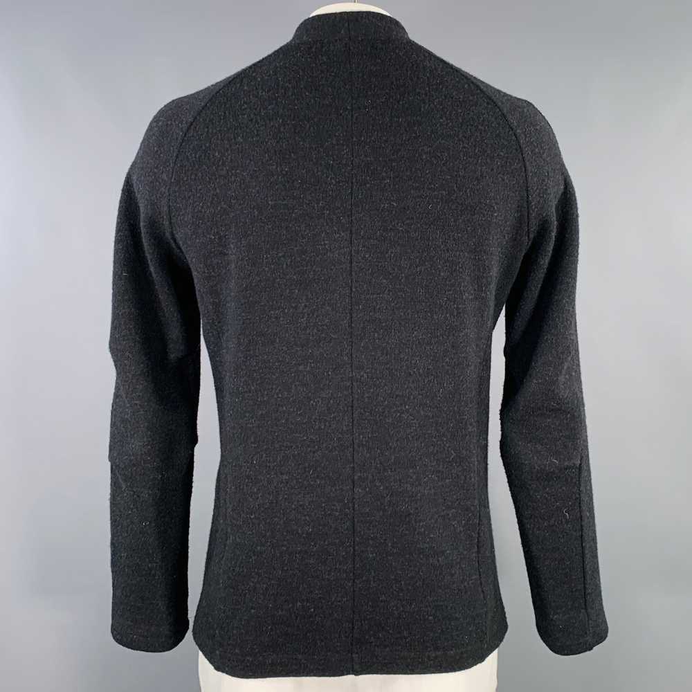 Designer THE VIRIDI-ANNE Black Wool Cotton Collar… - image 3