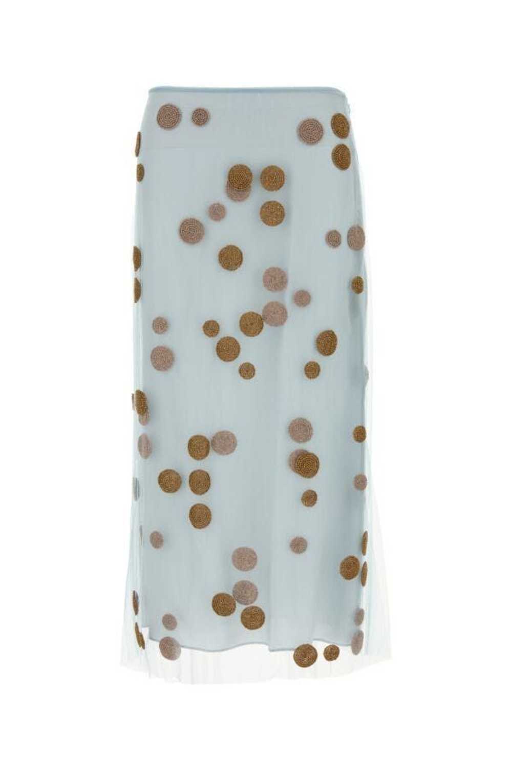 Fendi Pastel Light Blue Tulle Skirt - image 3