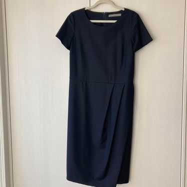 Theory Luxe navy knee-length dress 040