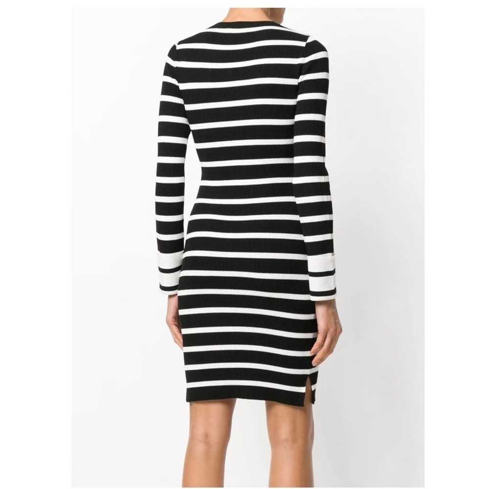 Theory Black & White Stripe Crewneck Fitted Mini … - image 10