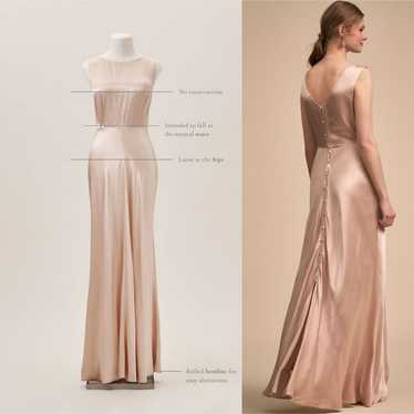 GHOST London BHLDN Alexia Dress Blush Pink Size S… - image 1