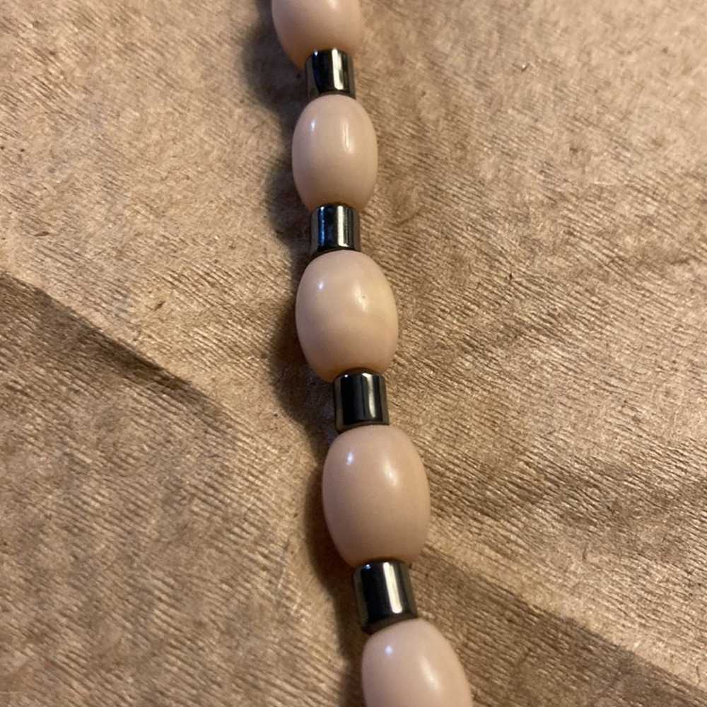 Mother of pearl & obsidian choker Vintage - image 6