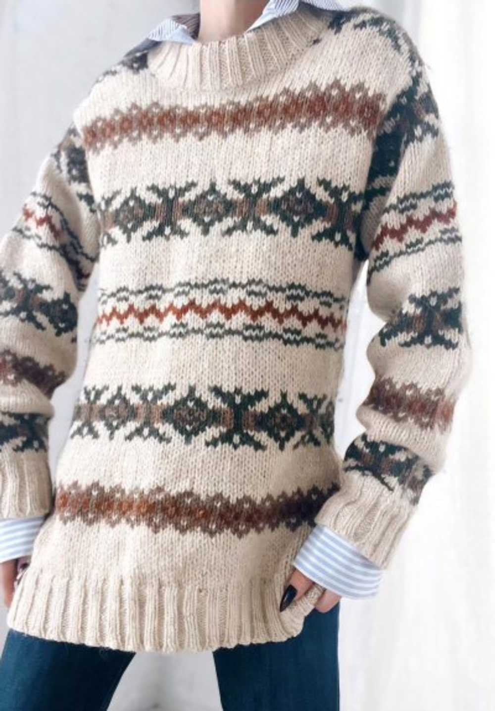 wool knit jumper - image 3