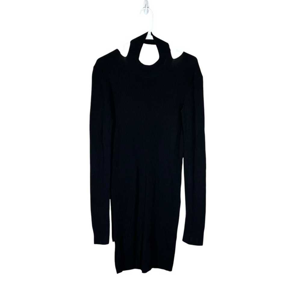 Helmut Lang Ribbed Turtleneck Dress Size Large - image 3