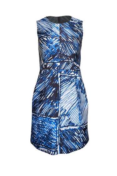 Milly - Blue, Navy, & White Print Sleeveless Dress