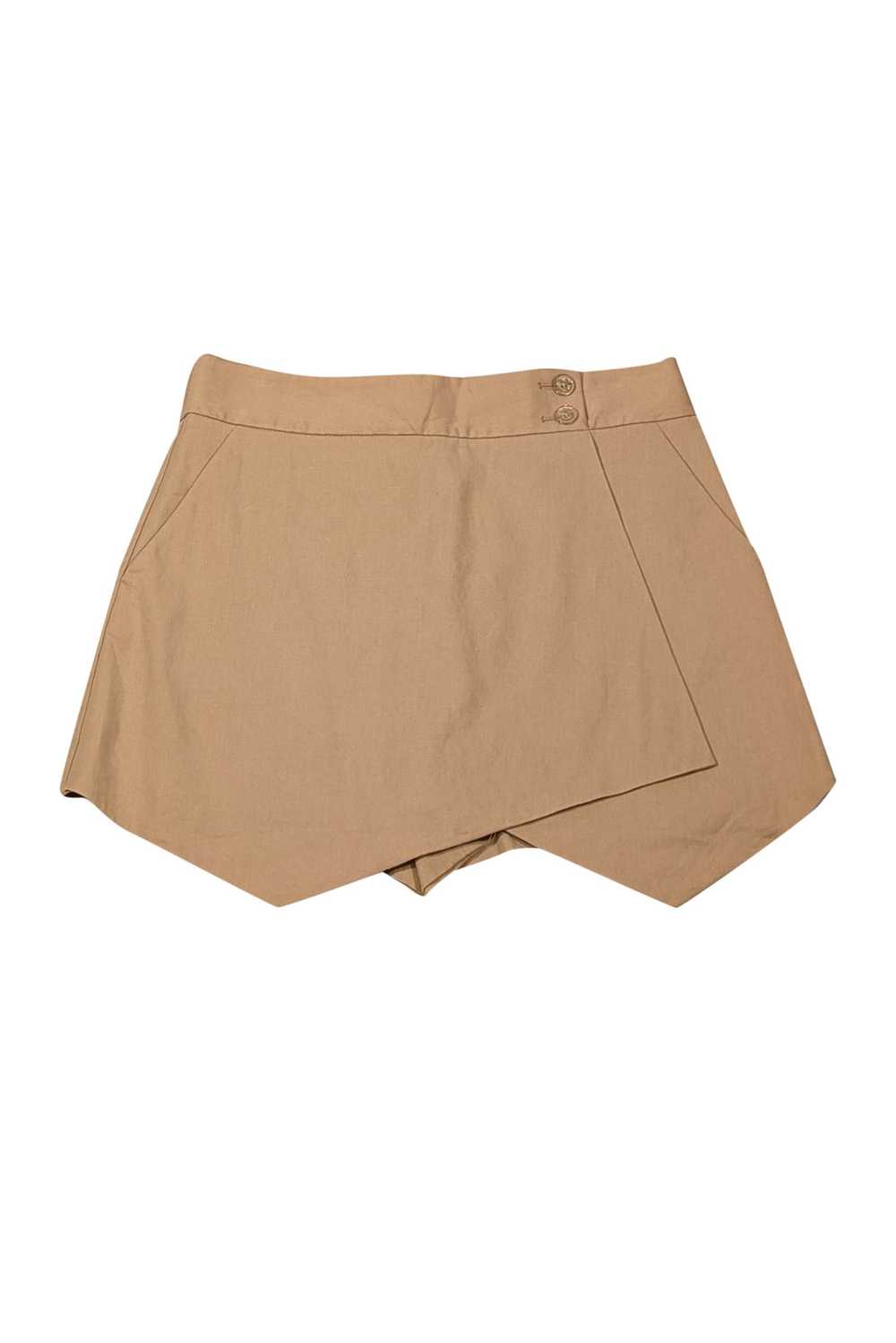 Veronica Beard - Khaki Linen Blend Skort Sz 8 - image 1