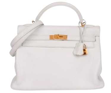 Product Details Hermès Kelly 32cm Retourne in Whi… - image 1