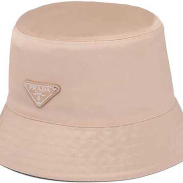 Product Details Prada Beige Logo Plaque Bucket Hat - image 1