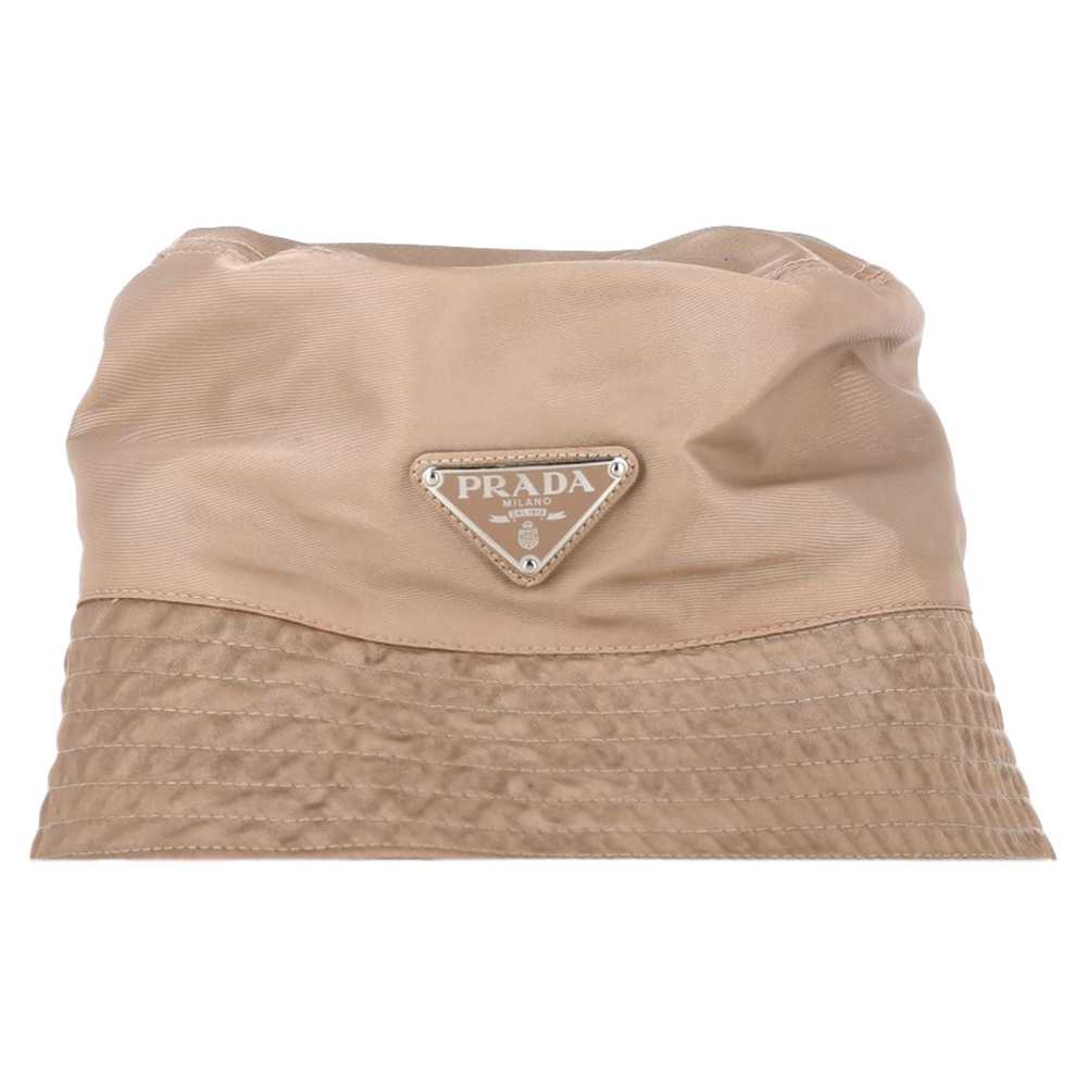 Product Details Prada Beige Logo Plaque Bucket Hat - image 2