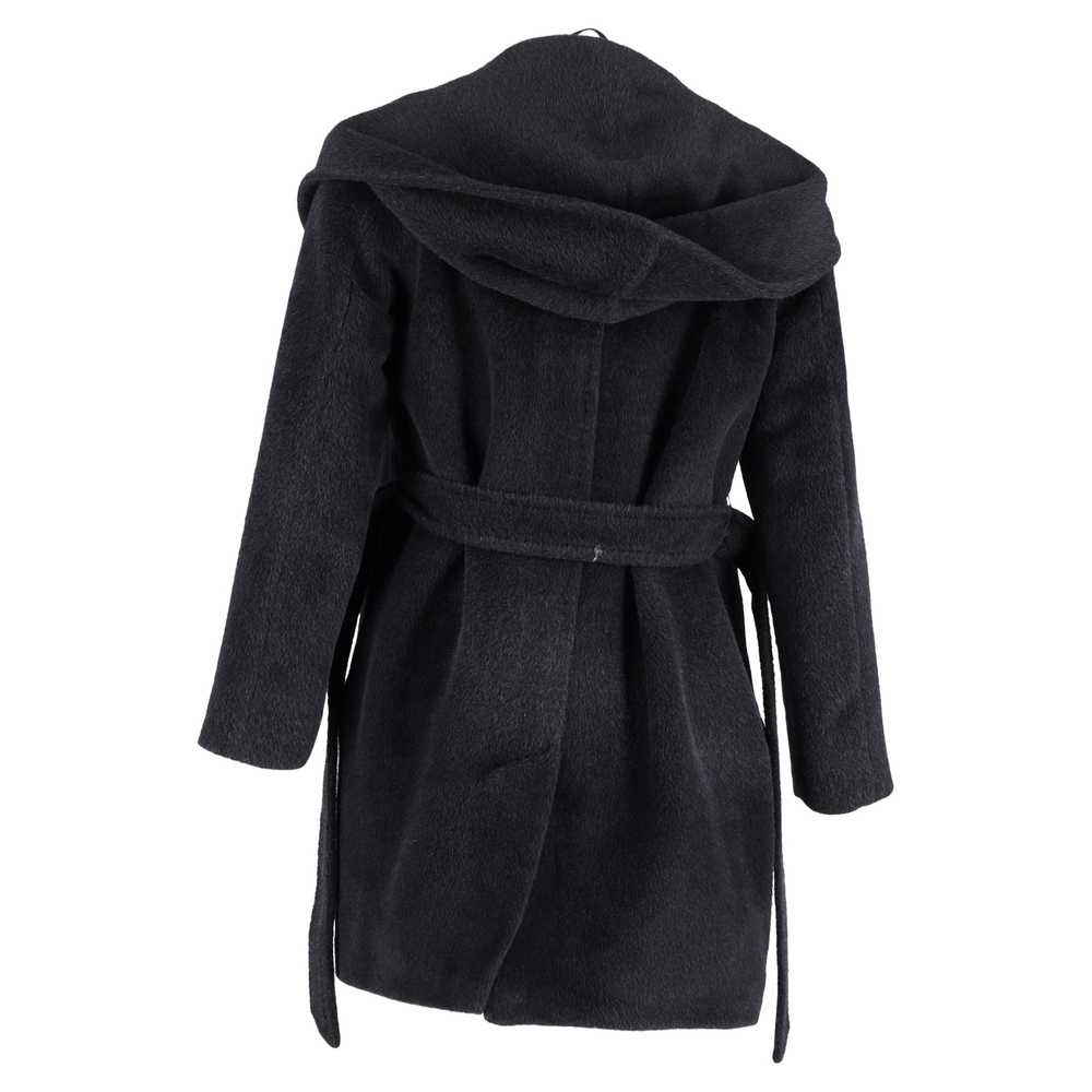 Product Details Max Mara Black Hooded Wool Coat - image 4