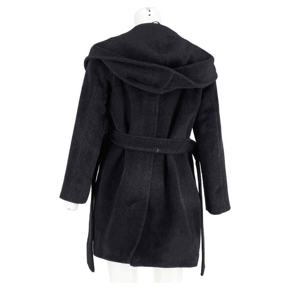 Product Details Max Mara Black Hooded Wool Coat - image 7