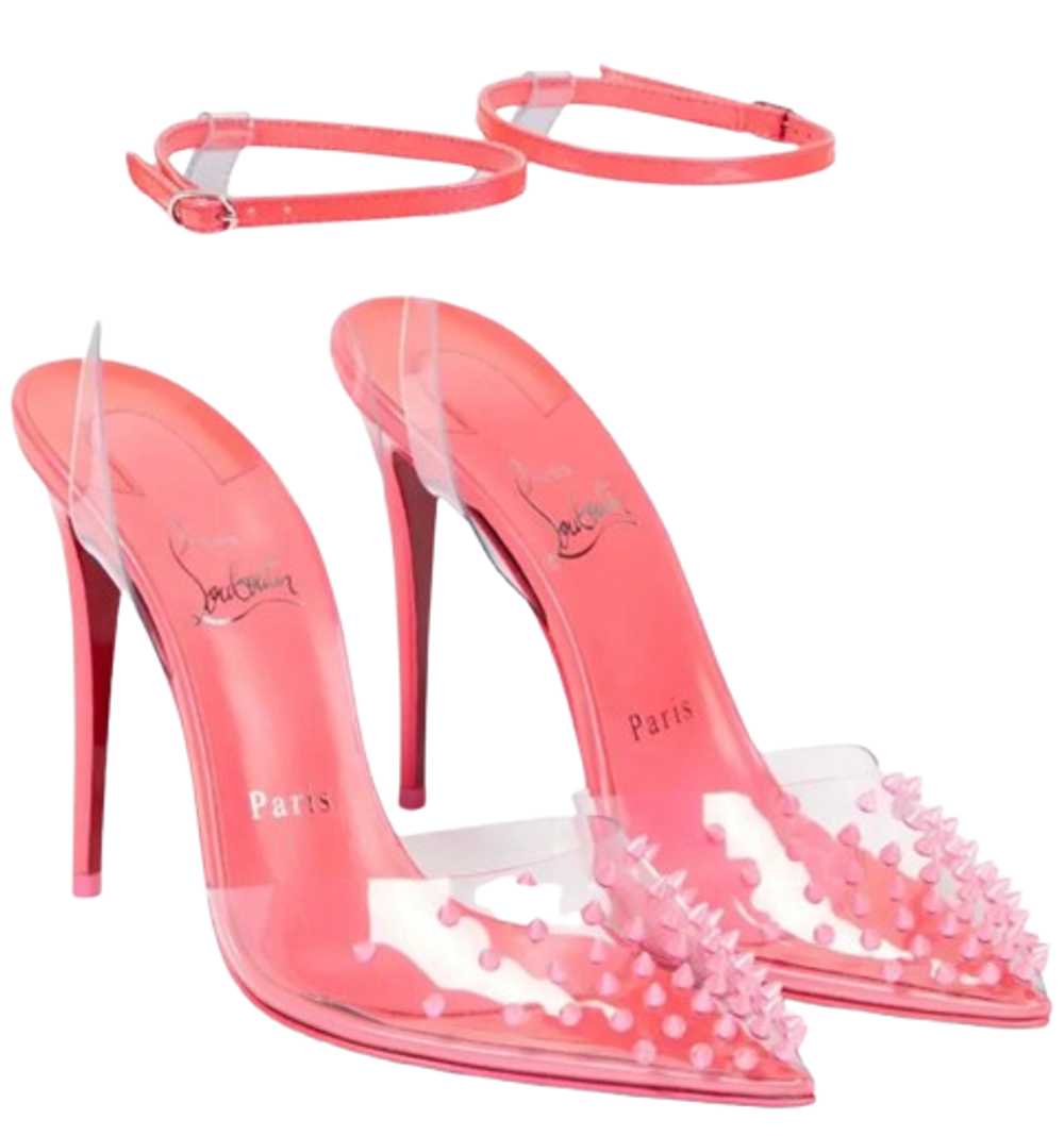 Product Details Christian Louboutin Pink Spikoo H… - image 1