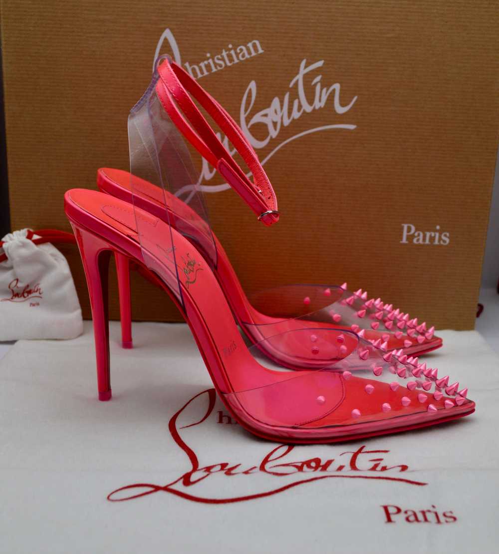 Product Details Christian Louboutin Pink Spikoo H… - image 2