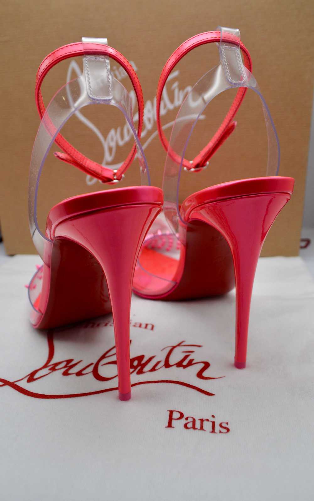 Product Details Christian Louboutin Pink Spikoo H… - image 3