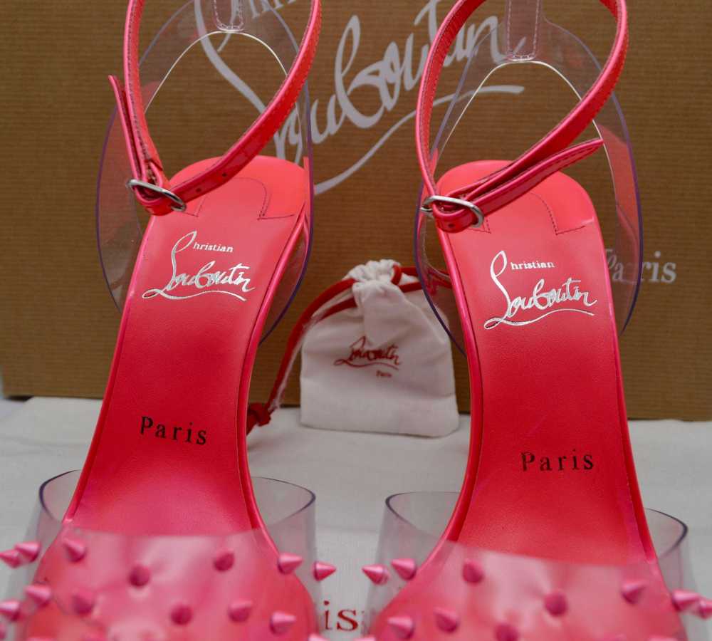 Product Details Christian Louboutin Pink Spikoo H… - image 5