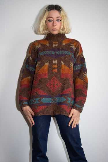 Vintage Ralph Lauren Hand Knit Wool and Silk Sweat