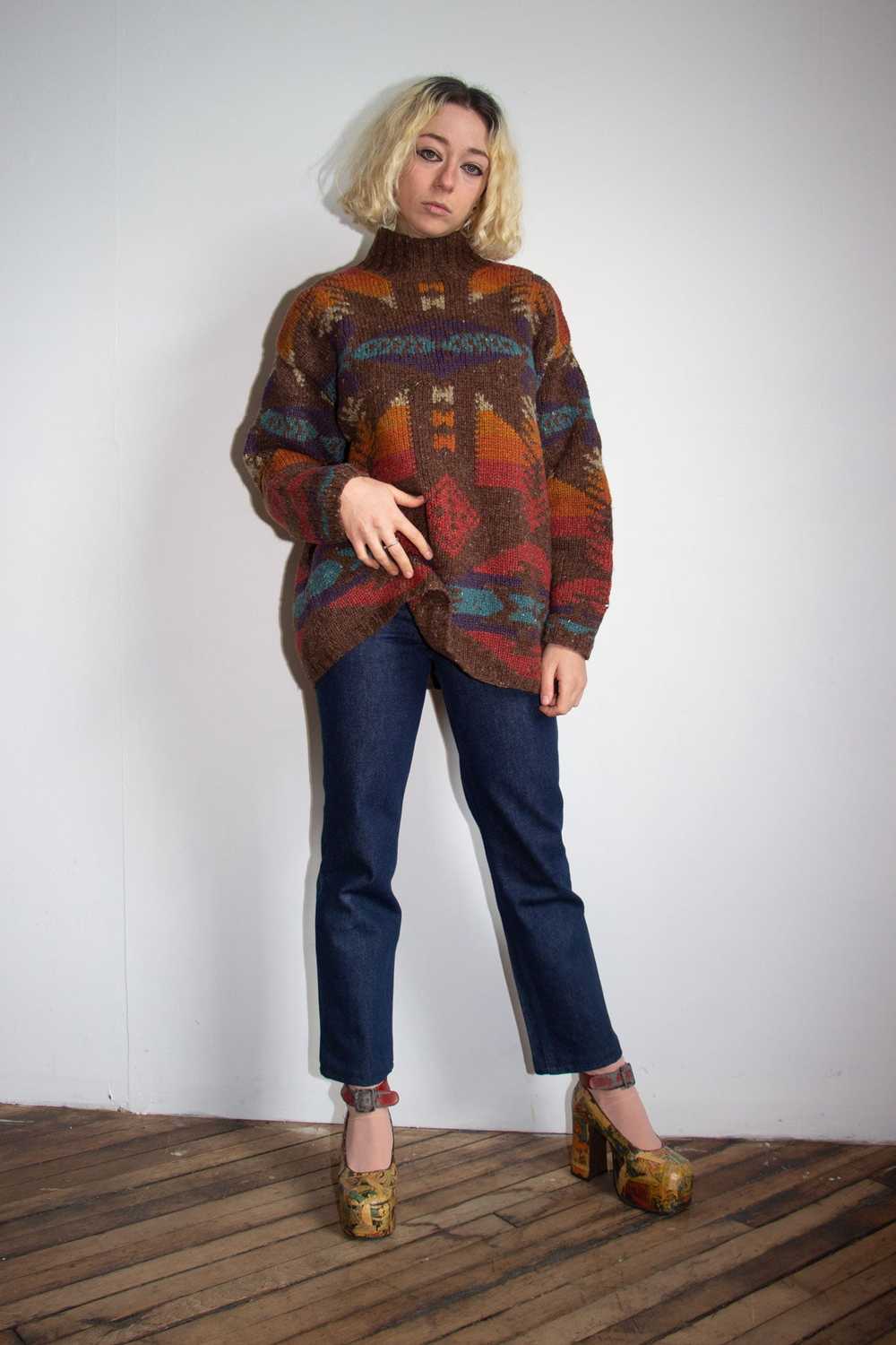 Vintage Ralph Lauren Hand Knit Wool and Silk Swea… - image 3