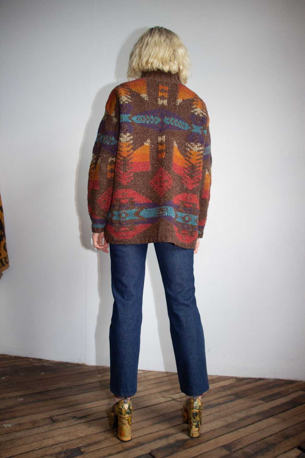 Vintage Ralph Lauren Hand Knit Wool and Silk Swea… - image 6