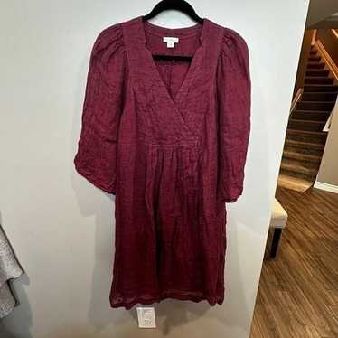 Sundance Linen Midi Dress Small