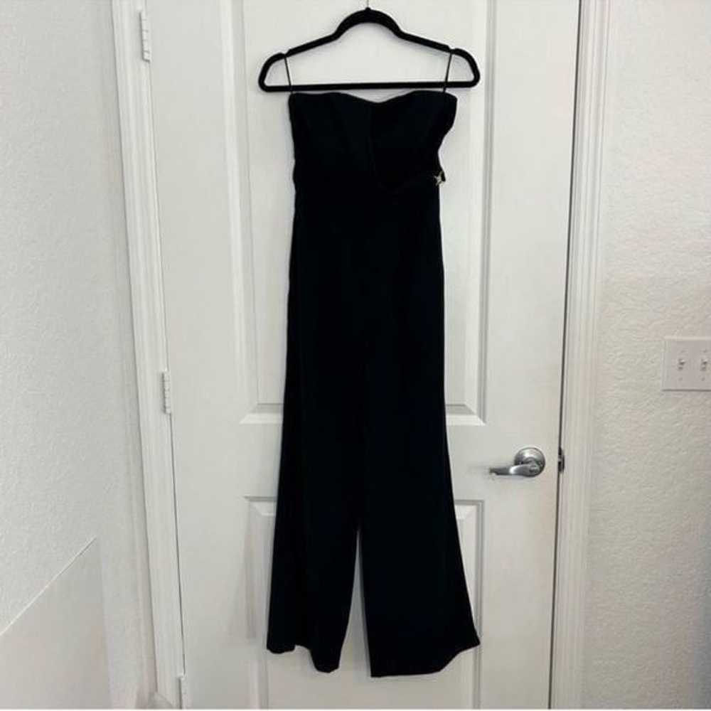 Reiss Kristina Bustier Black Jumpsuit Size 4 - image 4