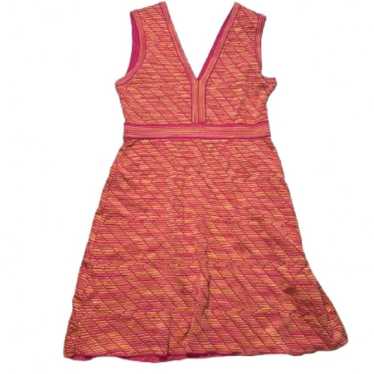 M Missoni pink rose geranium knit dress sz S