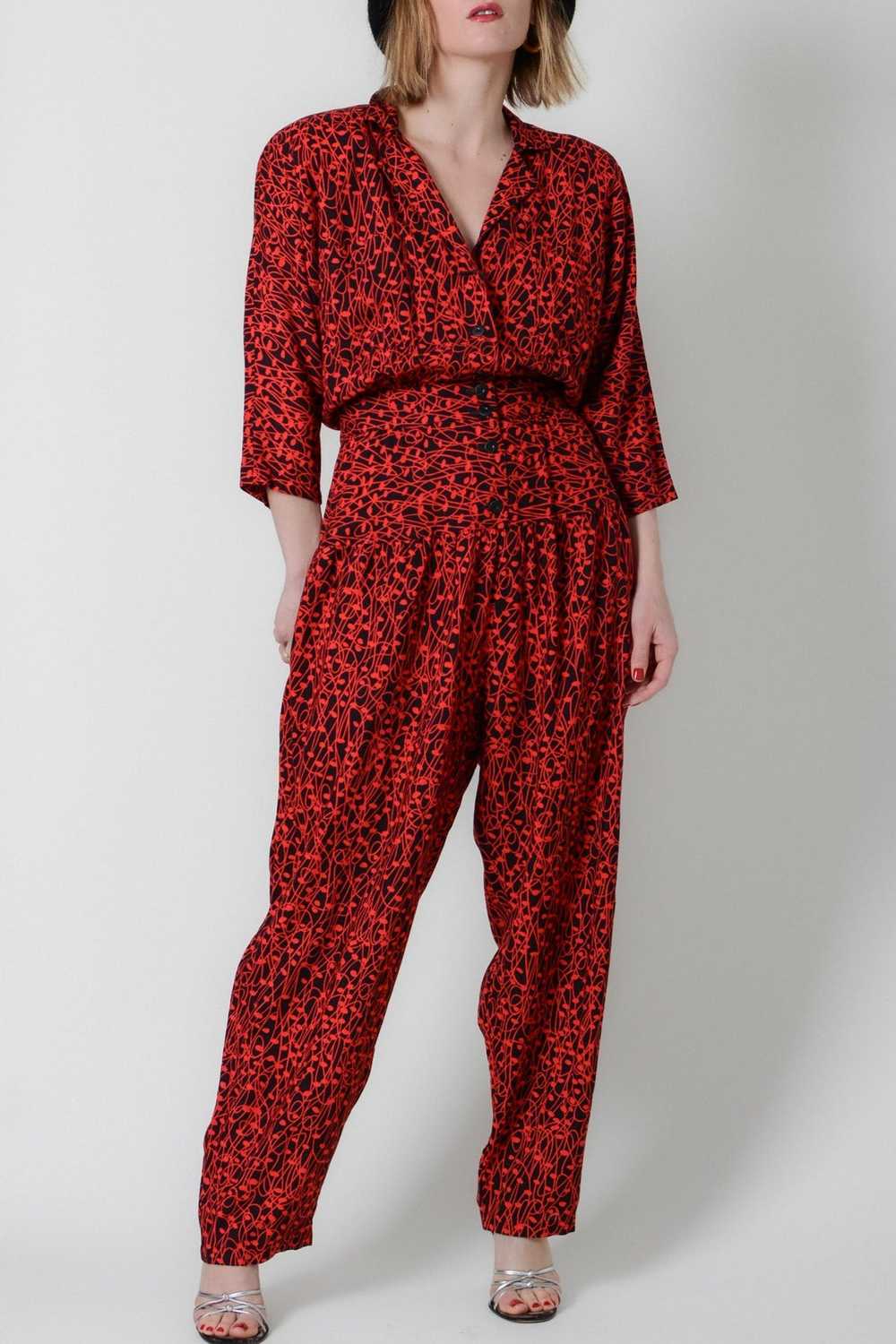 Abstract Nora Noh Harem Pant Jumpsuit - image 1