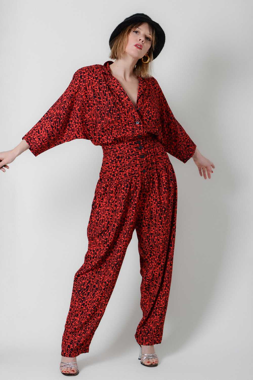 Abstract Nora Noh Harem Pant Jumpsuit - image 4