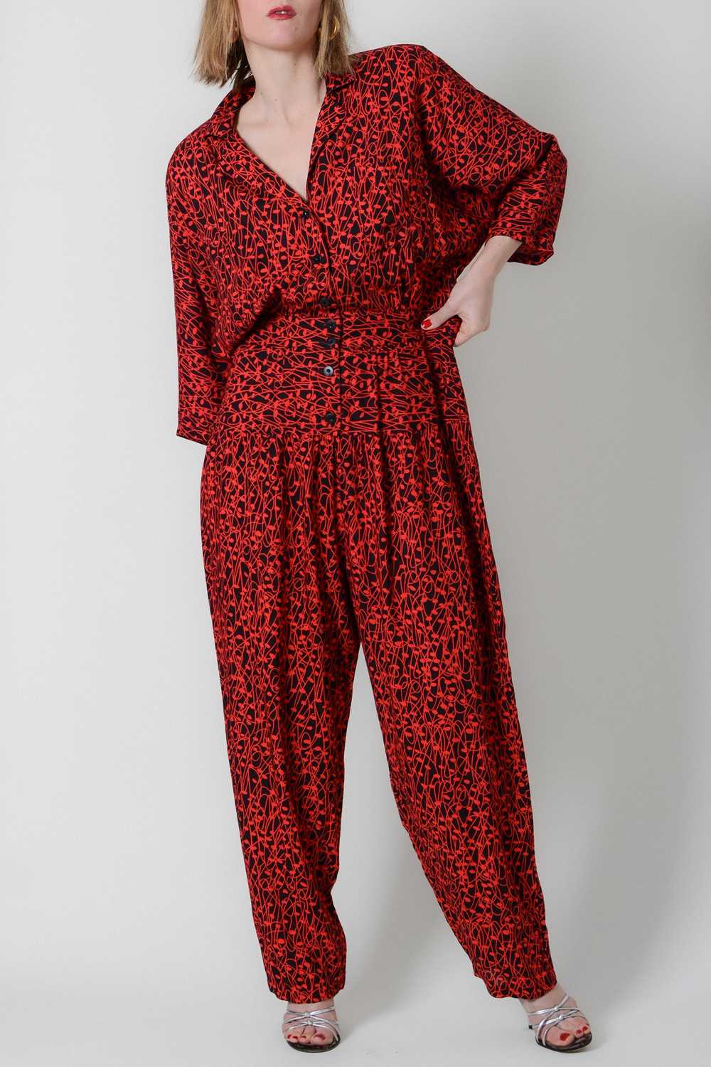 Abstract Nora Noh Harem Pant Jumpsuit - image 5