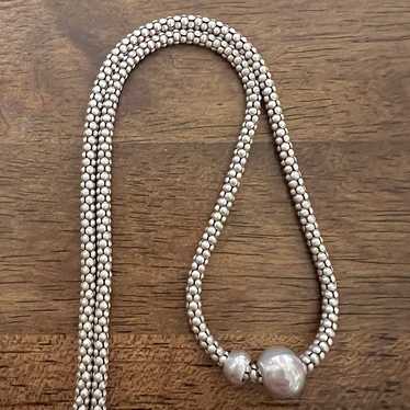 Sterling Silver Vintage Popcorn Chain 925 Silver B