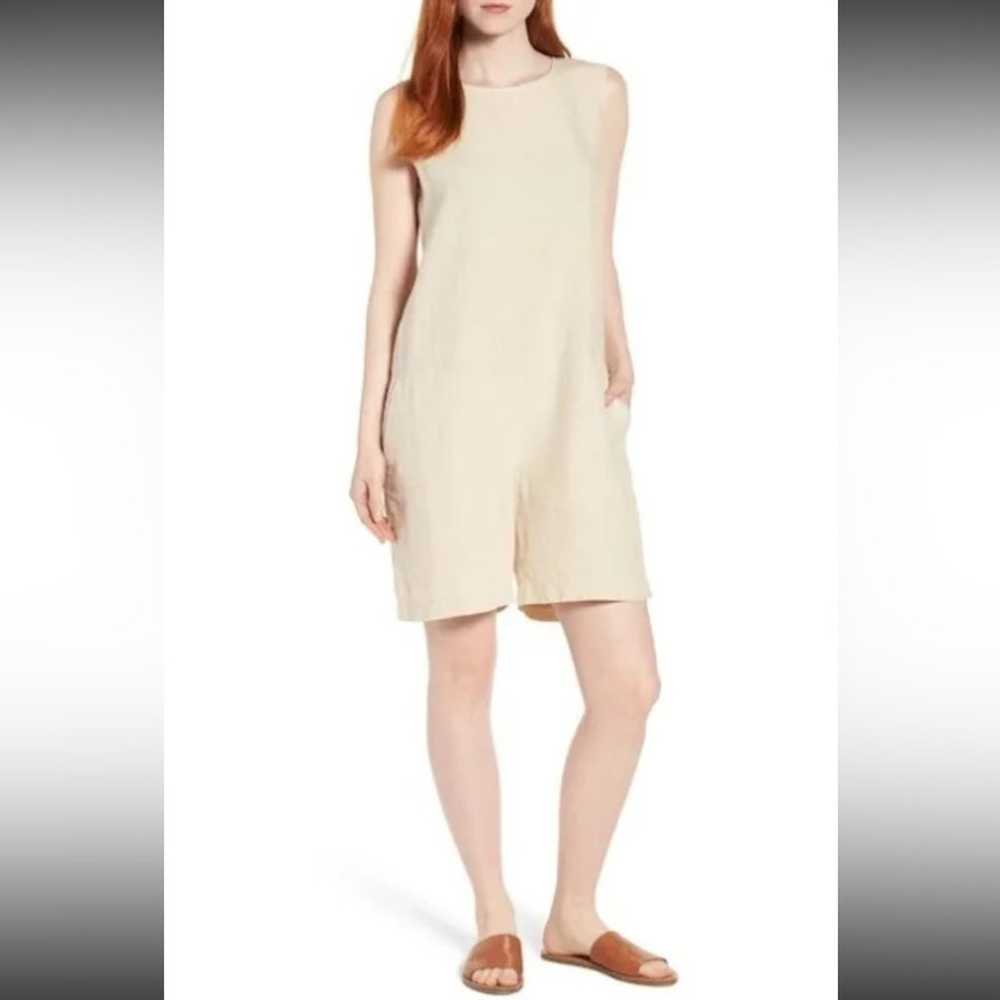 Eileen Fisher Organic Linen Relaxed Romper/Jumpsu… - image 1