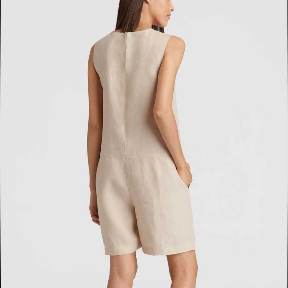 Eileen Fisher Organic Linen Relaxed Romper/Jumpsu… - image 4