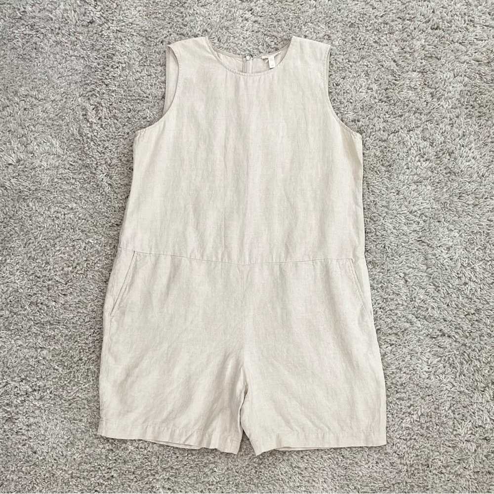 Eileen Fisher Organic Linen Relaxed Romper/Jumpsu… - image 7