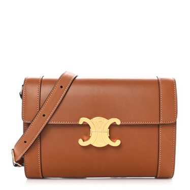 CELINE Natural Calfskin Triomphe Strap Bag Tan - image 1