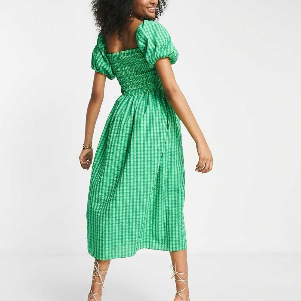 ASOS Never Fully Dressed Womens XXL Green  Gingha… - image 4