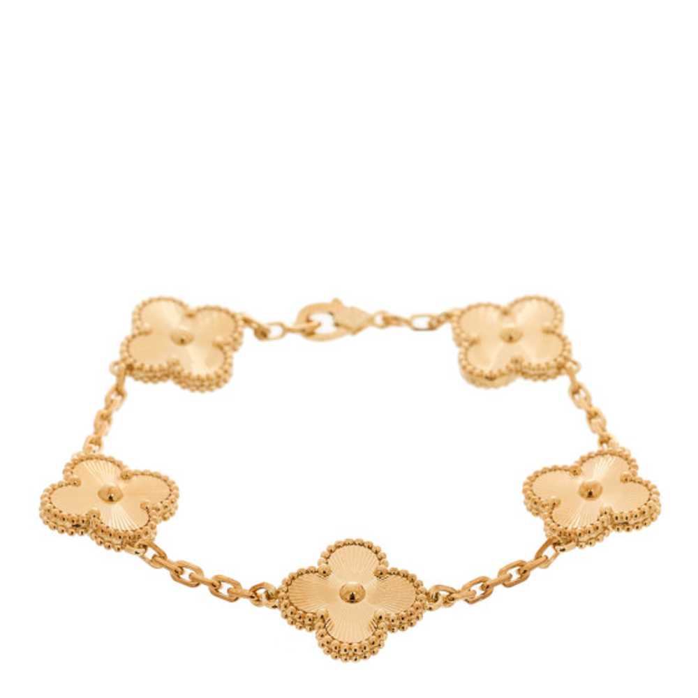 VAN CLEEF & ARPELS 18K Yellow Gold 5 Motifs Guill… - image 1