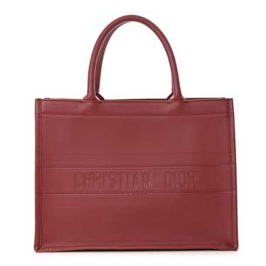 CHRISTIAN DIOR Calfskin Embossed Medium Book Tote… - image 1