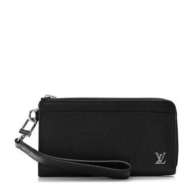 LOUIS VUITTON Taiga Dragonne Zippy Wallet Ardoise