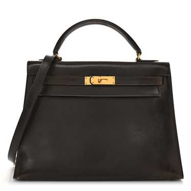 HERMES Box Kelly Sellier 32 Chocolate