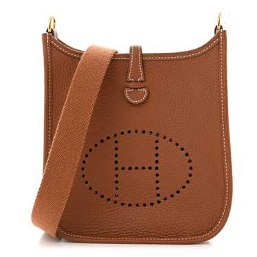 HERMES Taurillon Clemence Evelyne TPM Gold