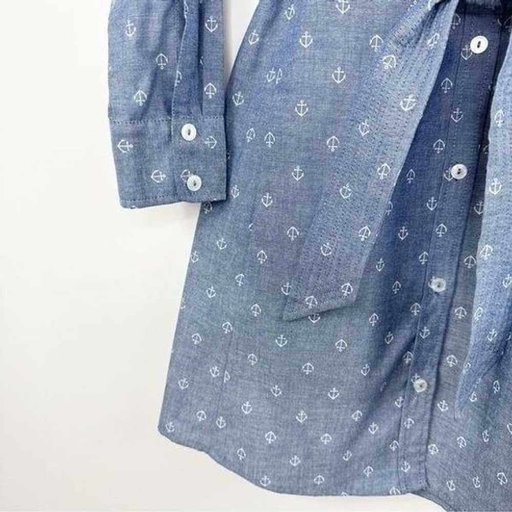 Bell by Alicia Bell Anchor Print Chambray Button-… - image 3