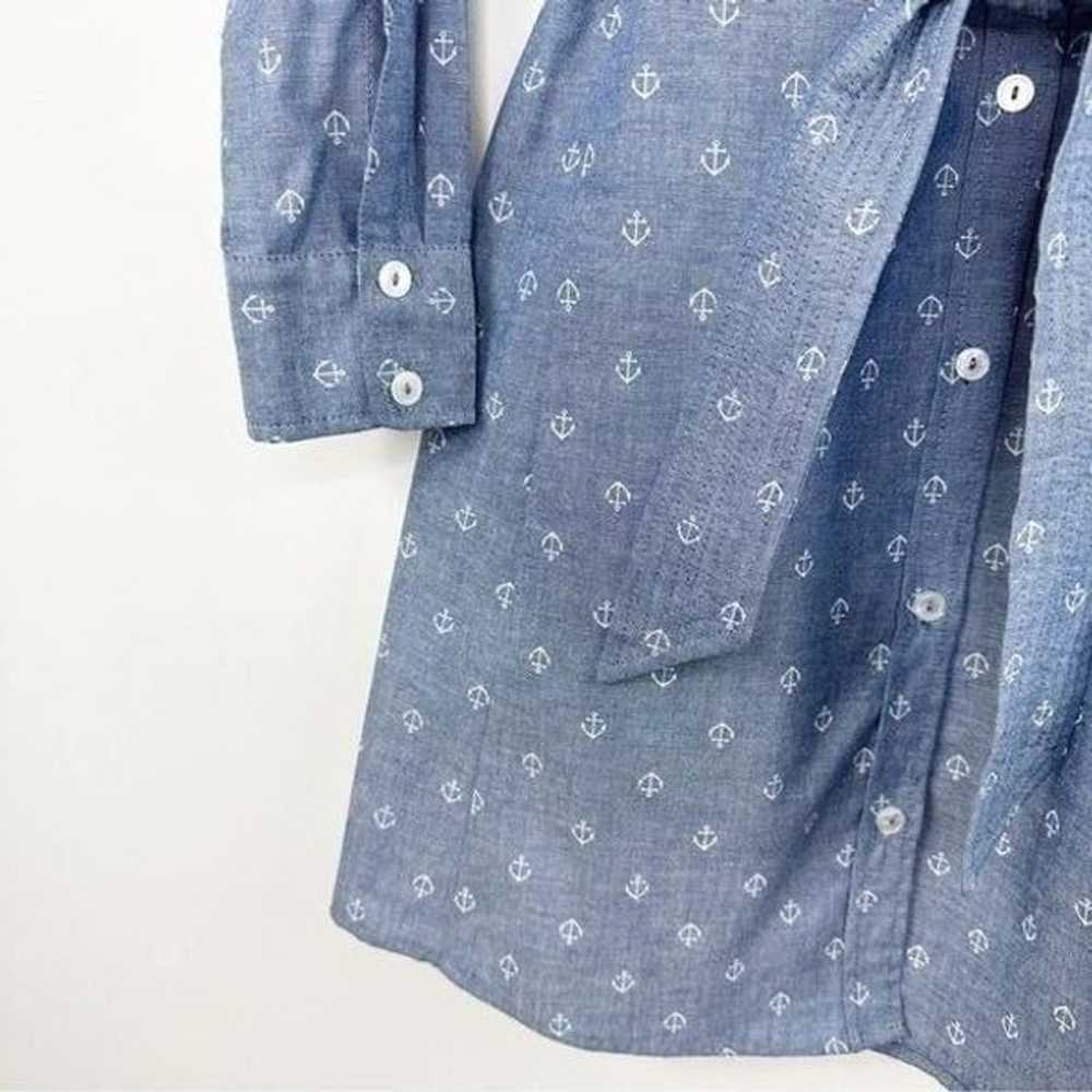 Bell by Alicia Bell Anchor Print Chambray Button-… - image 4