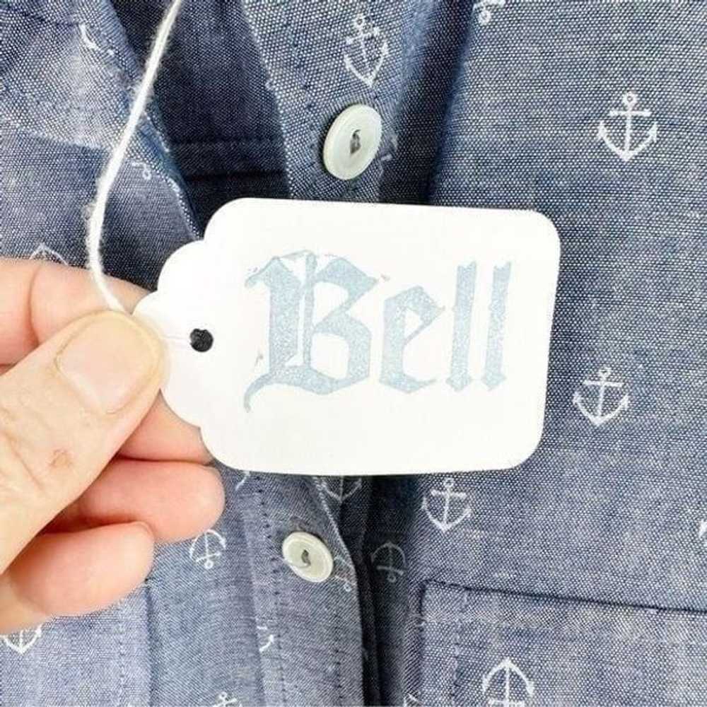 Bell by Alicia Bell Anchor Print Chambray Button-… - image 6