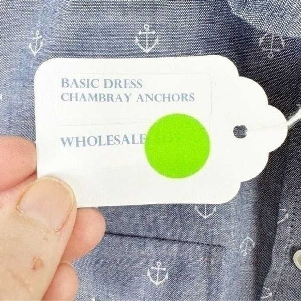 Bell by Alicia Bell Anchor Print Chambray Button-… - image 7