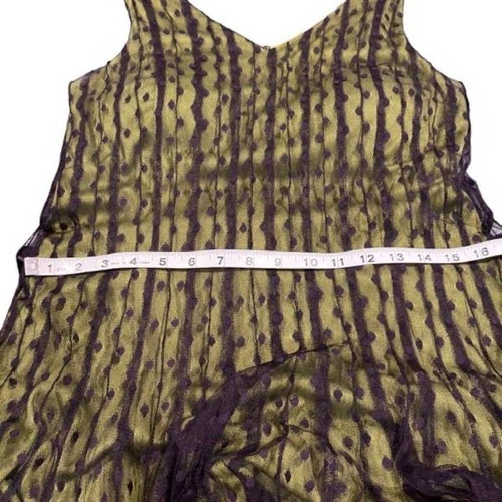 Jacques Vert Ladies Dress. Lime with Violet Lace … - image 12