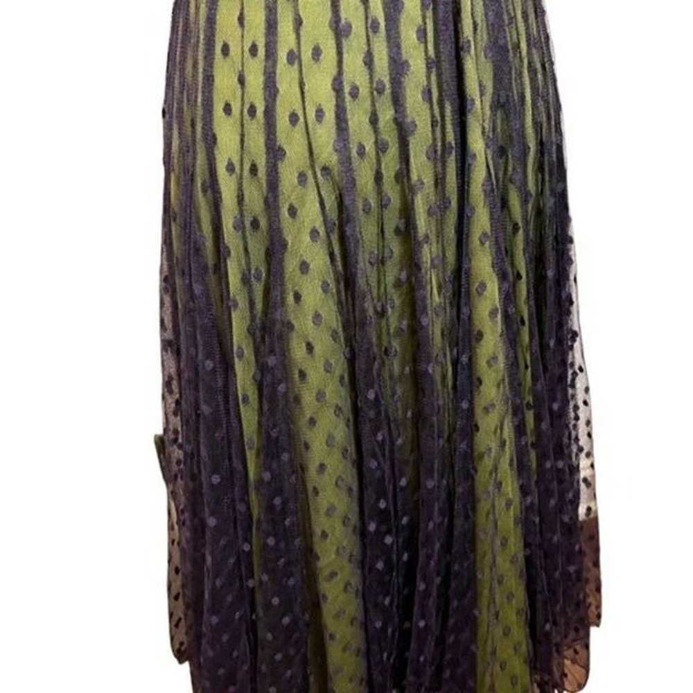 Jacques Vert Ladies Dress. Lime with Violet Lace … - image 6