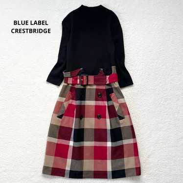 BLUE LABEL CRESTBRIDGE Knit Docking Dress Check