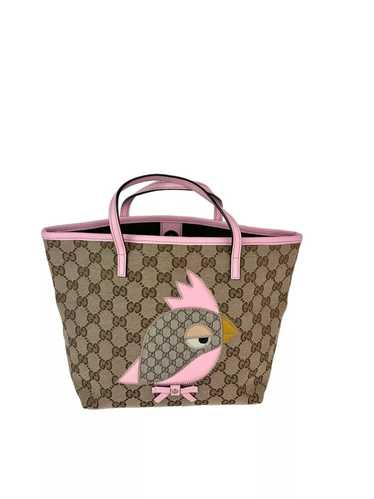 Gucci GG Monogram Mini Zoo Bird Pink Mini Tote