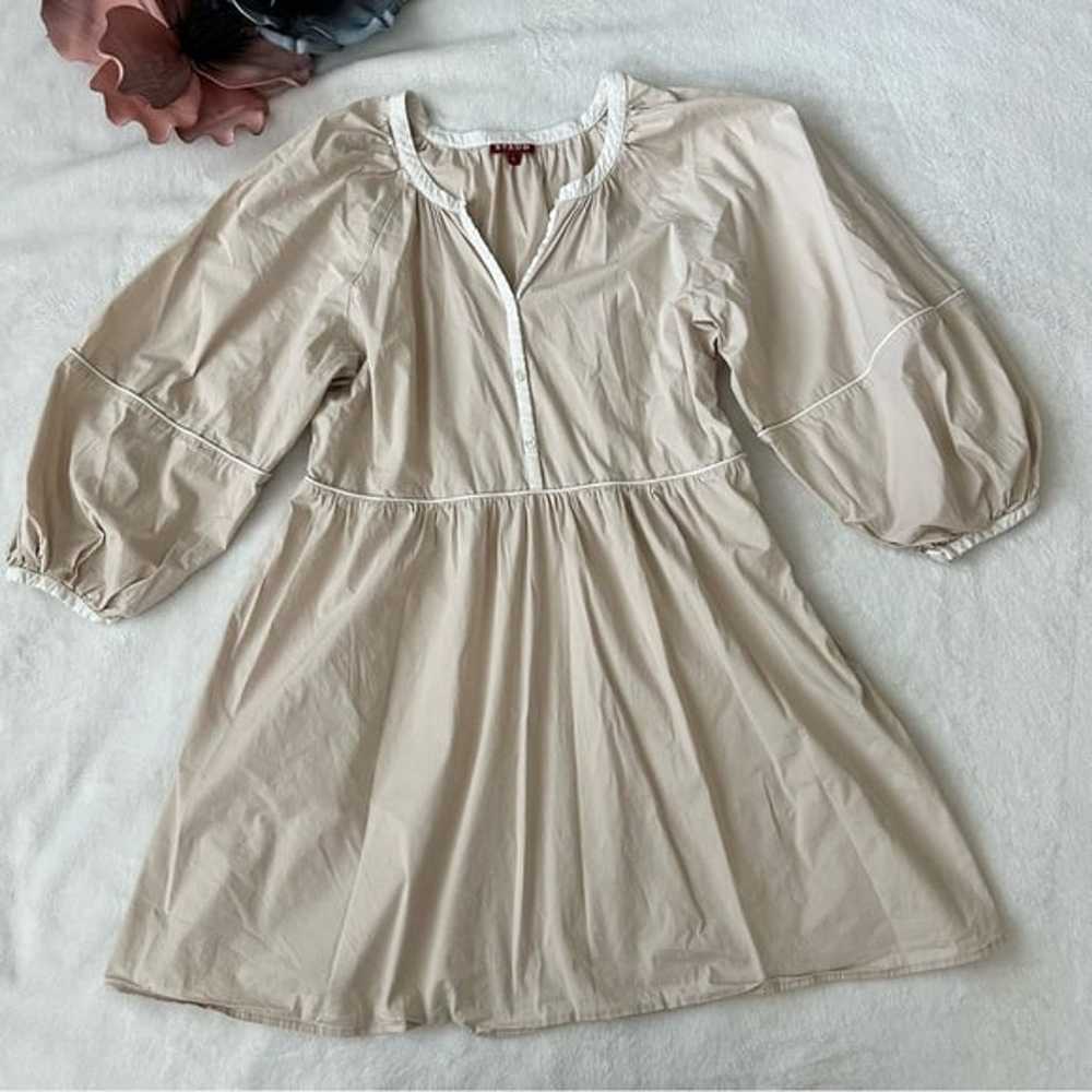 Staud Puff Sleeve Demi Dress Size Large - image 2